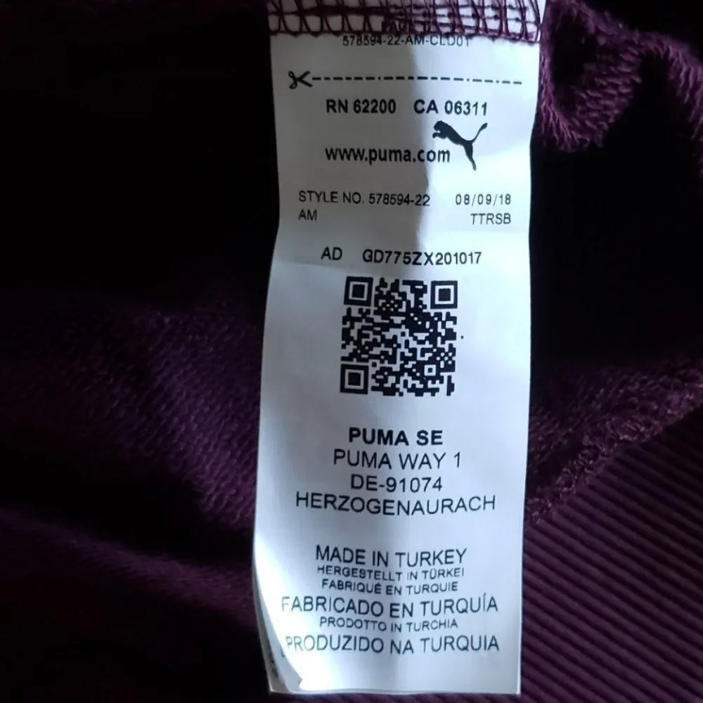 Puma Revolt Crop Hoodie Sheatshirt NWT - Picture 4 of 5